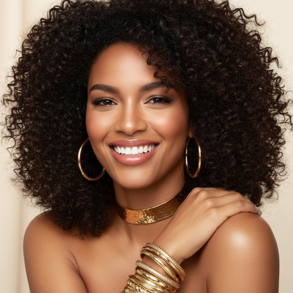Curly hair
